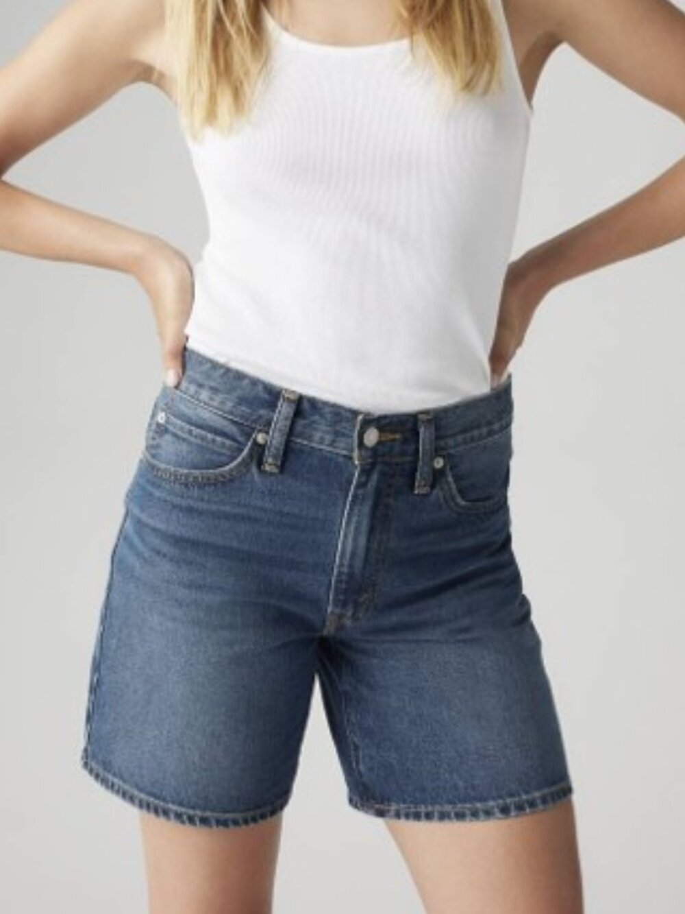 Levi’s '94 Baggy Jean Shorts Mid Rise 100% Cotton Denim Blue Size 29 NEW